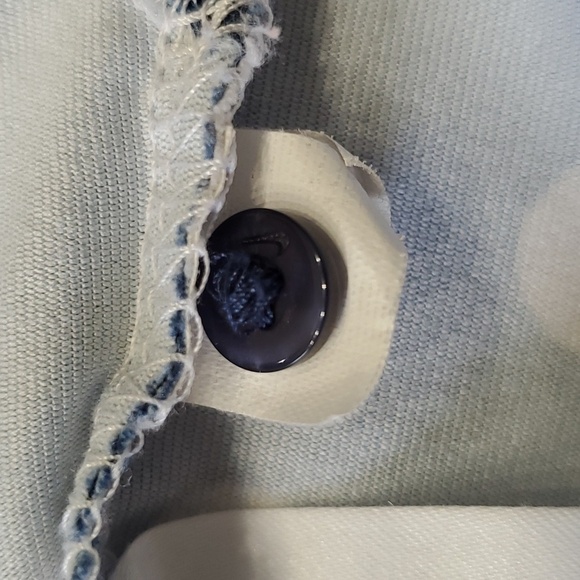 Nike‎ golf top. Dri-fit, size medium. Navy with white polka dots. Excellent. - Picture 9 of 11